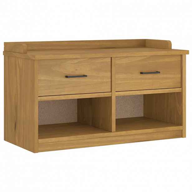 vidaXL Lavice do předsíně SANDNES 87x40x50 cm masivní borovice