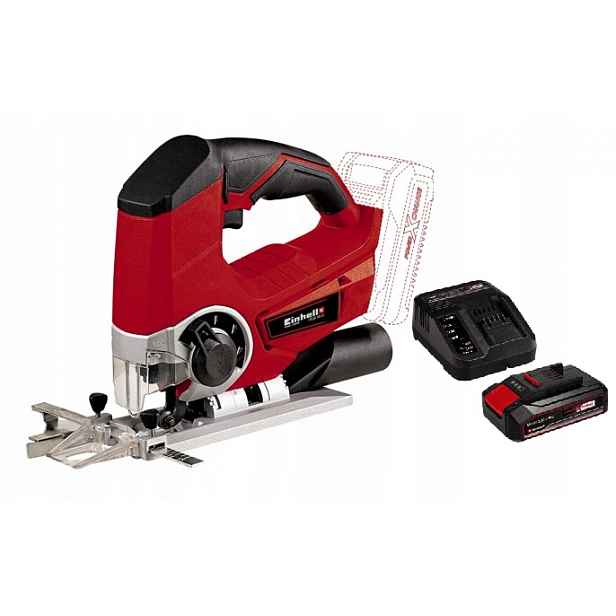 Einhell Přímočará Pila Te-js 18 Li 4321200 sada Akumulátor Napájecí Zdroj 2,5AH