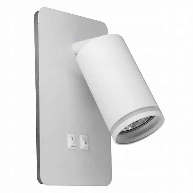 Nástěnné Led svítidlo Goldlux Paris bílé GU10 Led 6W 4000K s vypínačem