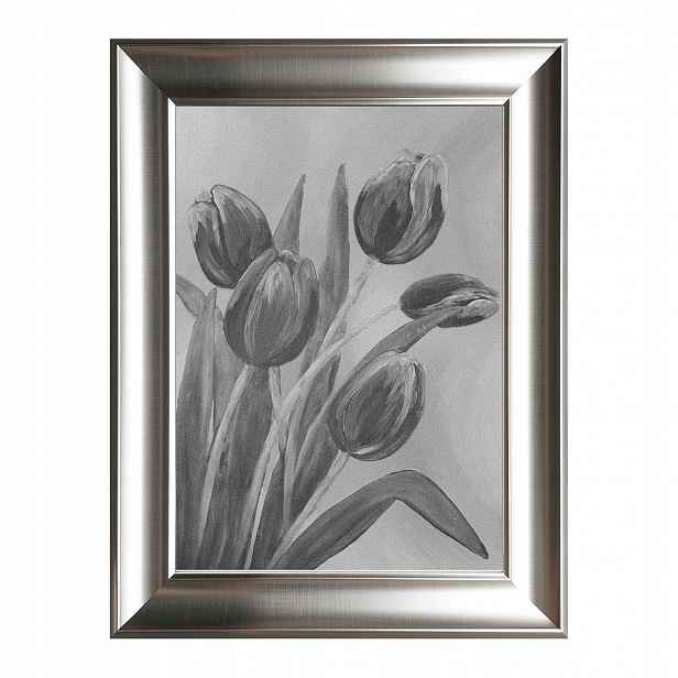 Obraz květin Agnieszka Kowalska Šedé tulipány