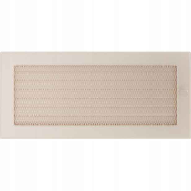 Ventilační mřížka do krbu 17x37 krémová s žaluzií
