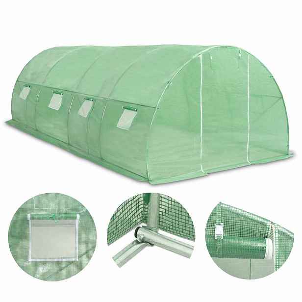 vidaXL Fóliovník 18 m² 600 x 300 x 200 cm