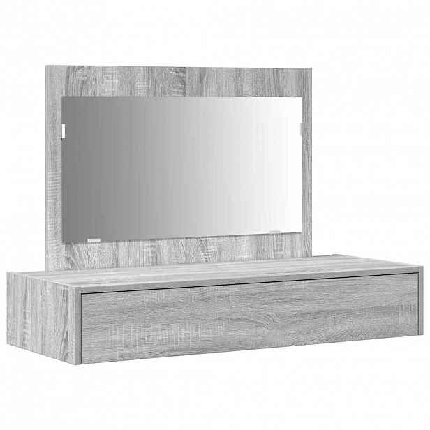 vidaXL Kosmetický stůl Šedá 100 x 40 x 70 cm Kompozitní dřevo