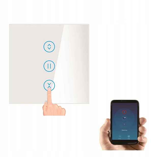 Dotykový Wifi spínač pro rolety a rolety, aplikace