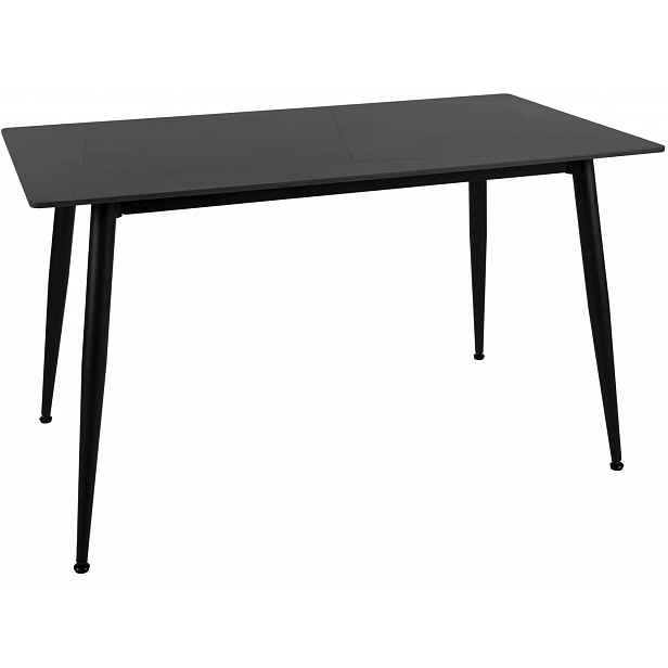 Jídelní stůl RION 130x70 cm s keramickou deskou, černý mramor