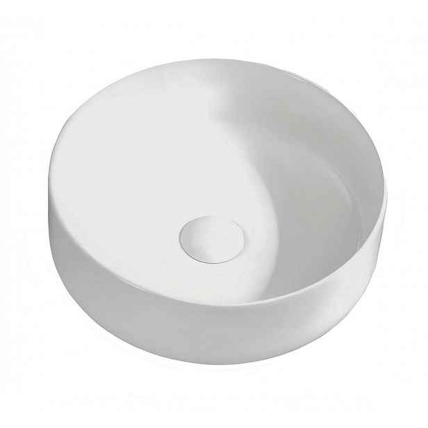 kielle Idolio - Umyvadlo na desku, průměr 36 cm, bílá 30624430
