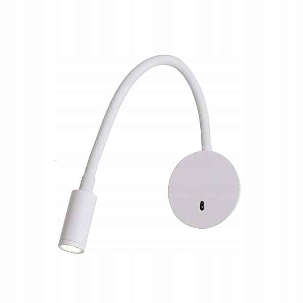 Light Prestige Led nástěnné svítidlo Senise Bílé 3W 3000K Flexibilní