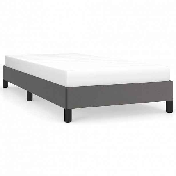 vidaXL Rám postele šedý 80 x 200 cm umělá kůže