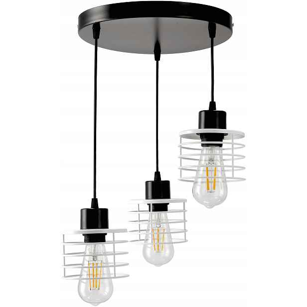 stropní svítidlo Led lustr s Bílým Kloszem E27