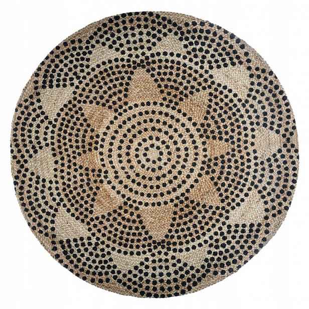 Koberec 120 cm pletený ve stylu Boho