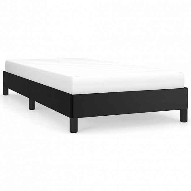vidaXL Rám postele černý 90 x 190 cm umělá kůže