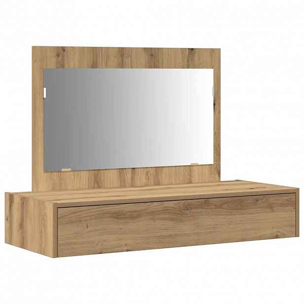 vidaXL Kosmetický stůl Hnědá 100 x 40 x 70 cm Kompozitní dřevo