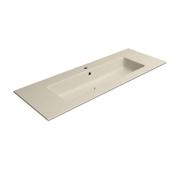 GSI PURA keramické umyvadlo Slim 122x46cm, creta mat