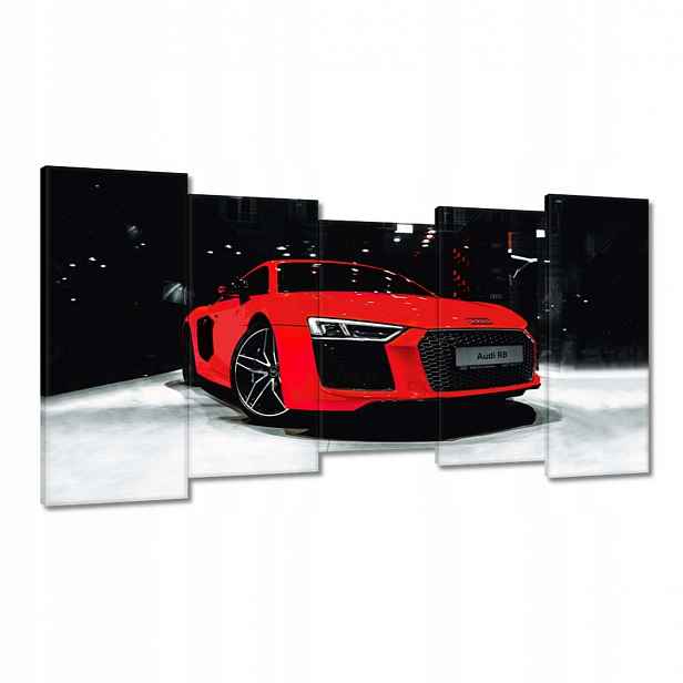 Obrazy 150x80 Červené Audi Audica R8