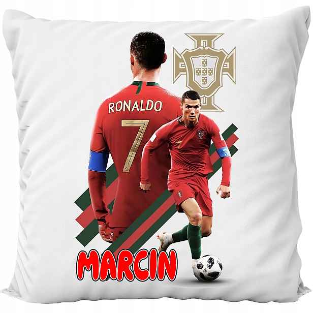 Polštář Bílý Ronaldo Portugalsko Fotbal Jméno