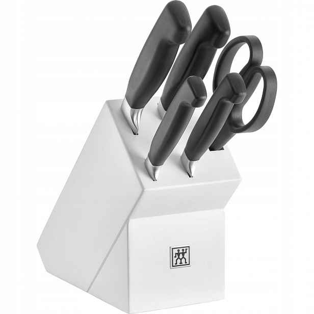 Sada 4 nožů v bloku Bílá Four Star Zwilling