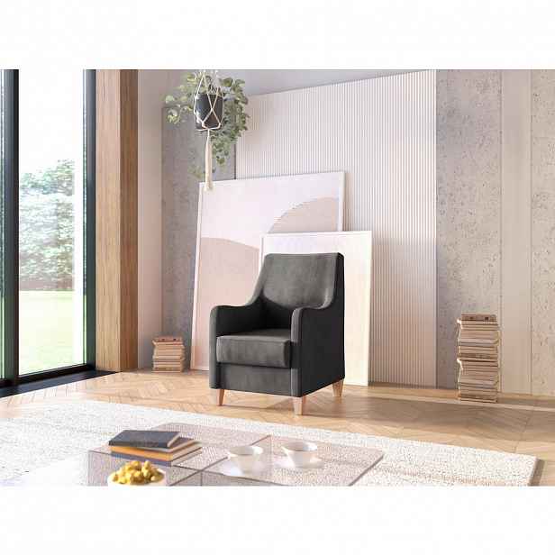 Sit & More KŘESLO, textil, černá