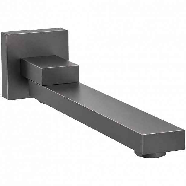 Výtoková nástěnná hubice - otočná - 23 cm - hranatá - grafit/gun metal