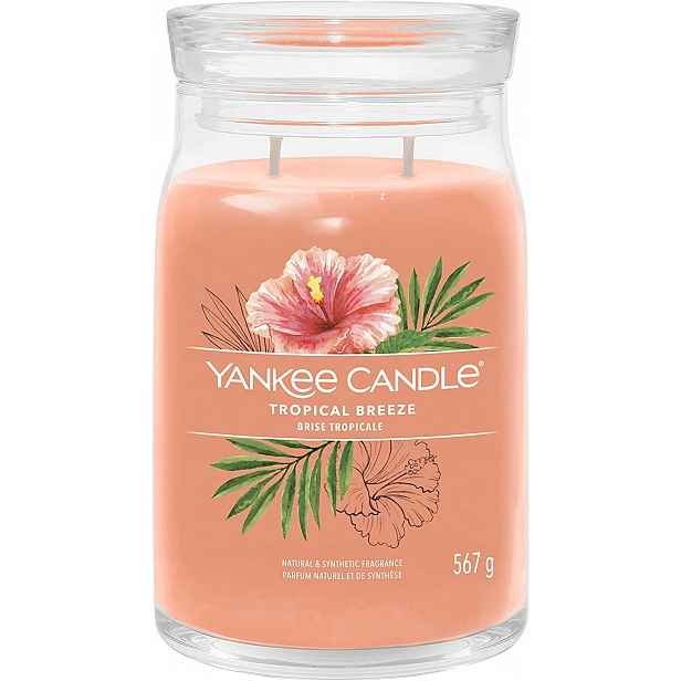 Yankee Candle vonná svíčka Signature ve skle velká Tropical Breeze 567g