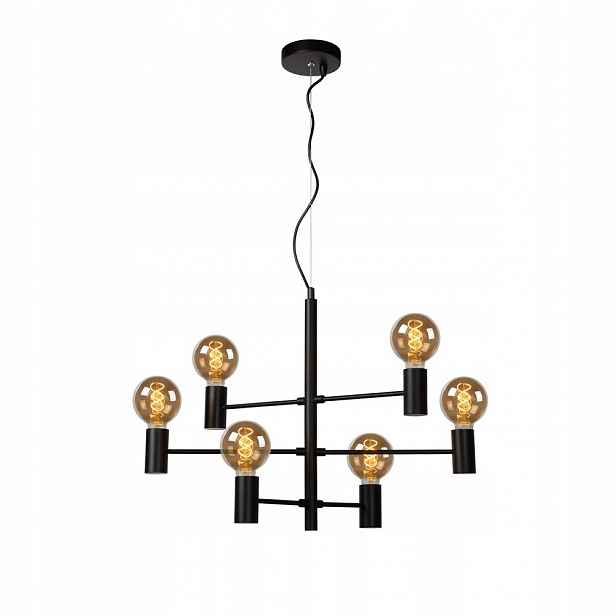 Závěsná lampa černá Leanne moderní lesk nad stůl 06/30/Lucide