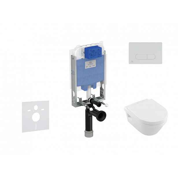 Ideal Standard ProSys - Set předstěnové instalace, klozetu a sedátka Architectura, tlačítka Oleas M1, DirectFlush, SoftClose, CeramicPlus, chrom ProSy