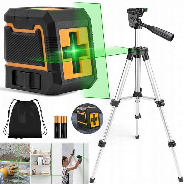 Laserová Vodováha 4D Křížový Laser Pro Polic, Dveře, Okna
