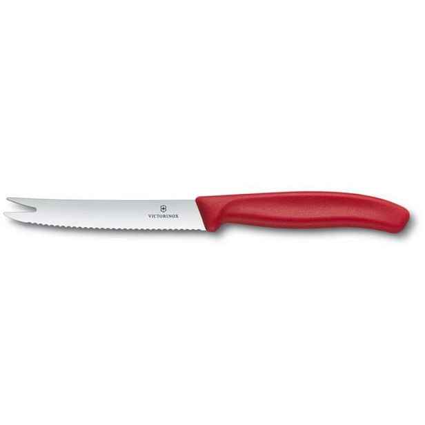 nůž 11cm na sýr, klobásy SWISS Classic, červený