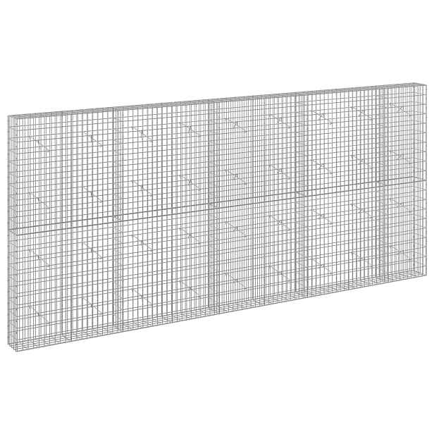vidaXL Gabion s drátem 5 mm a síťkou 5x10 cm 450x20x200 cm