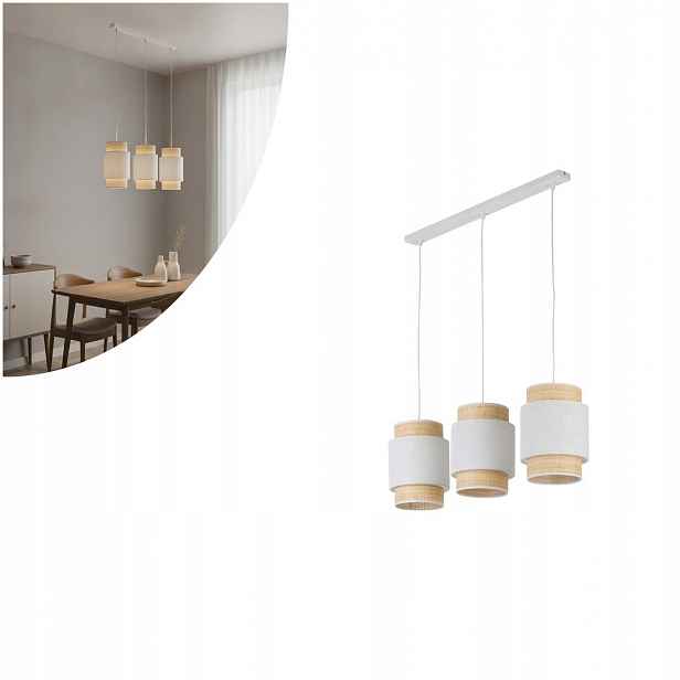Závěsná lampa Boho New Bílá 5654 Tk Lighting