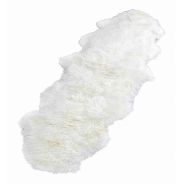 Bílá ovčí kožešina Native Natural Double, 60 x 240 cm