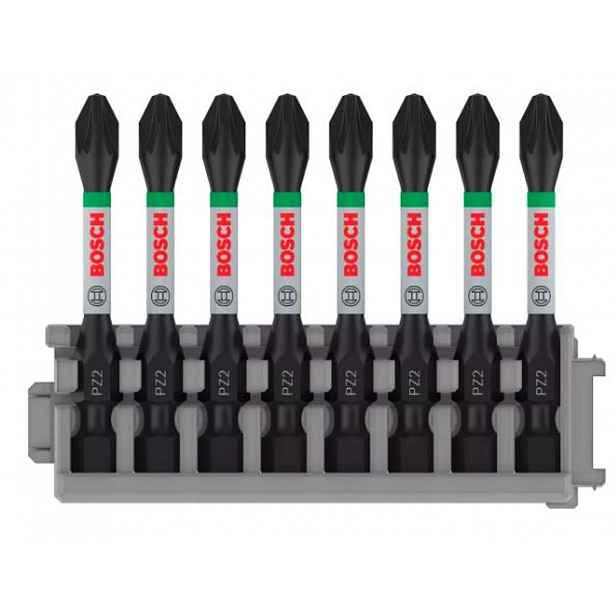 Bosch - Sada bitů prodloužených PZ2, délka 55 mm, 8 ks 2608522331
