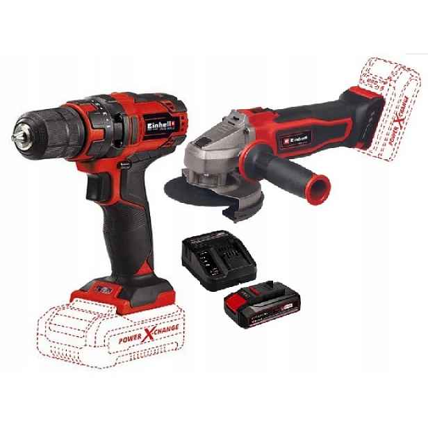 Einhell Sada Elektrického Nářadí 18V Power X Change Bruska 2,5AH A Další