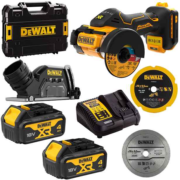 Aku úhlová bruska 76 mm 18 V 2x4 Ah DeWALT DCS438M2T