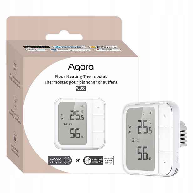 Aqara Termostat pro podlahové vytápění s termostatem W500