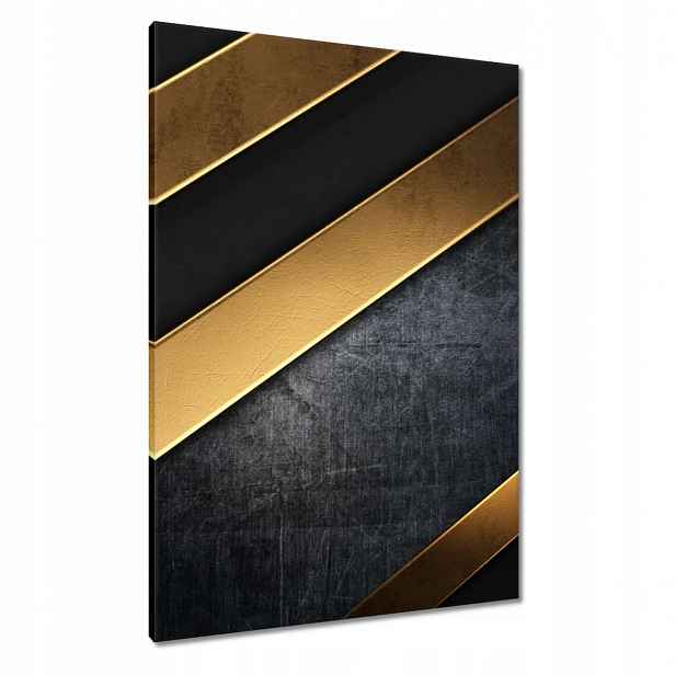 Obrazy 70x100 Zlaté pruhy