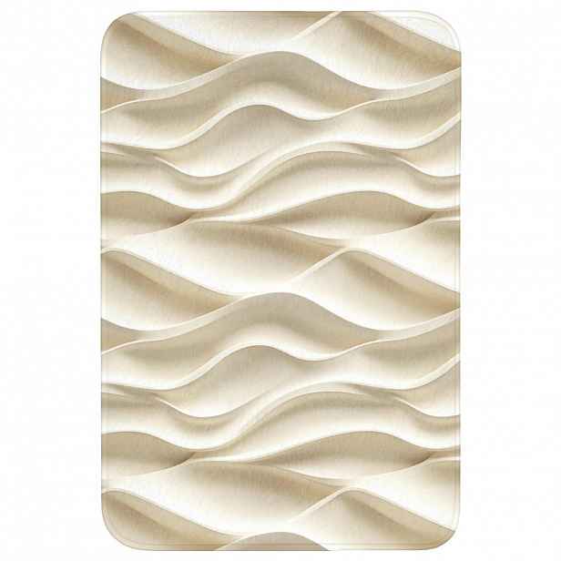 OnlyWow WC PŘEDLOŽKA Linie - Vlnité - Krémové 60x90 cm