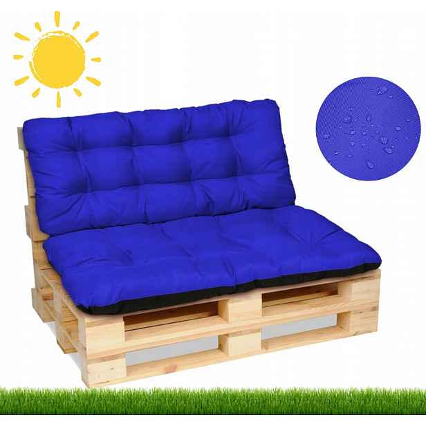 Polštáře na nábytek z palet, lavička 120x80+120x50 chab