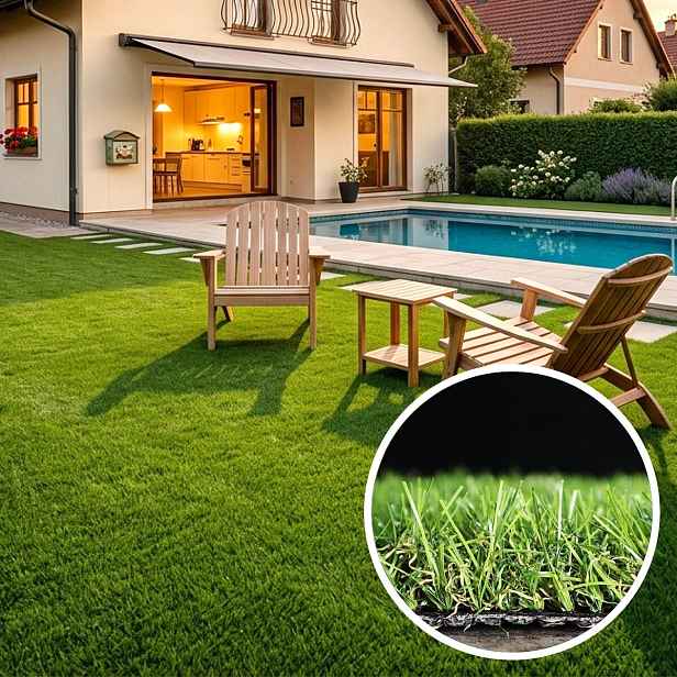 Umělá tráva Profi Garden, na míru, šíře 4m, zelená, Europe Grass
