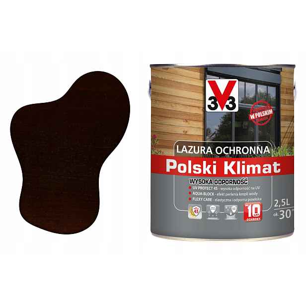 3V3 Výkonný lakovací nátěr pro střešní krytinu, Uv ochranná impregnace na dřevo Extra