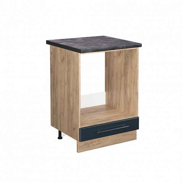 Vicco SKŘÍŇKA NA VESTAVĚNOU TROUBU Fame-Line Tmavě modrá s vysokým leskem 60 cm , PD Antracit