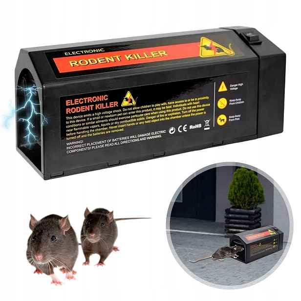 Past Past Na Krysy Myší Hlodavce Elektrická Úraz Elektrickým Proudem Silná