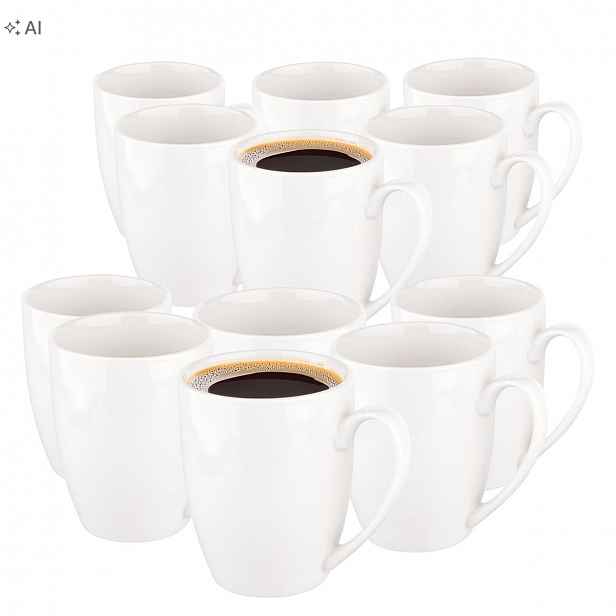 Porcelánové hrnky na kávu a čaj Altom Design Bella Sada hrnků 12 ks
