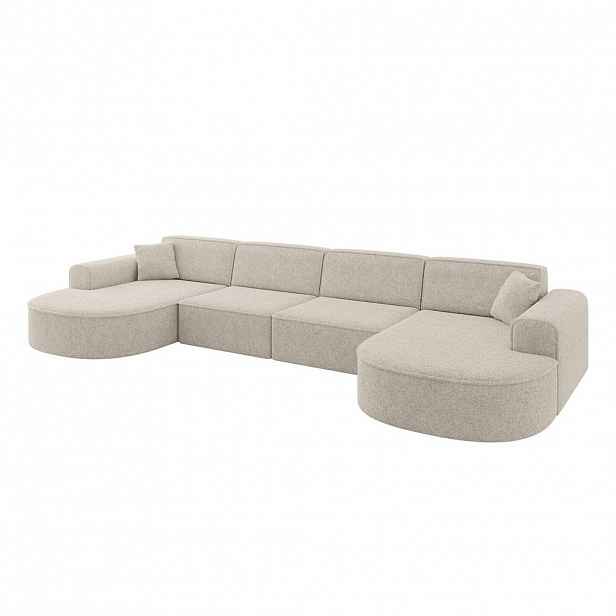 ALTDECOR SEDACÍ SOUPRAVA MARI-U2 – 388 x 171 x 79 cm, béžová tkanina