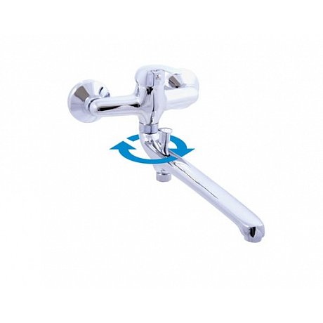 Vanová baterie RAV SLEZÁK SÁZAVA s otočným ramínkem 150 mm chrom SA057.5