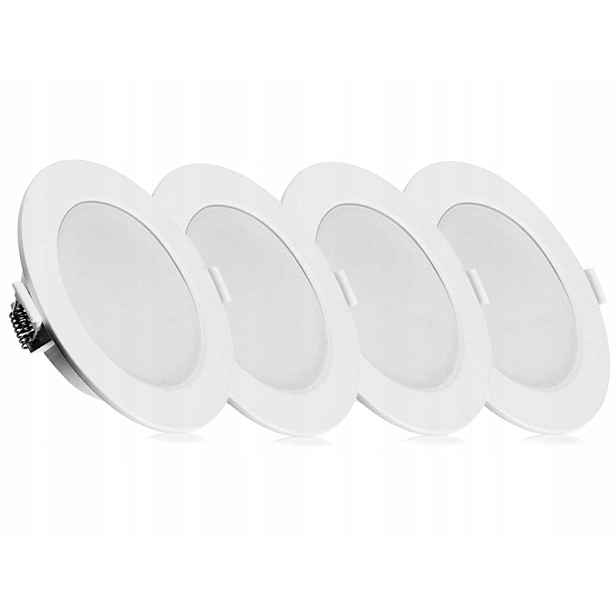 4x Lampa Zápustné svítidlo Panel Svítidlo Slim Led 6W Barva Studená 6500K