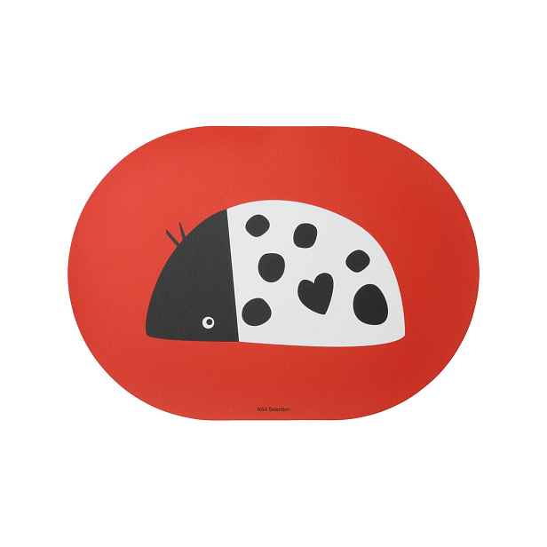 Dětské prostírání s beruškou 46x33 cm KIDS ASA Selection - červené