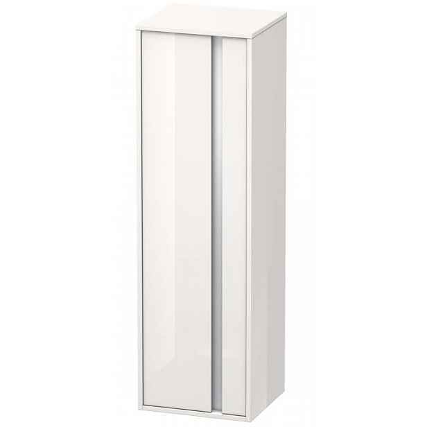 Duravit Ketho - Skříňka vysoká 132x40x36 cm, levá, lesklá bílá KT1257L2222