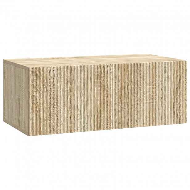 vidaXL Nástěnná TV skříň 78,5 x 41 x 30 cm Dub sonoma Kompozitní dřevo