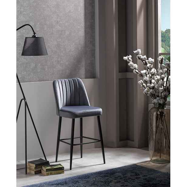 Bar Stool Set (4 Pieces) Vento - Grey