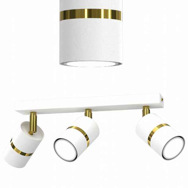 Stropní Svítidlo Stropní Svítidlo Stropní Bílá Zlatá Pohyblivá Led GU10 Polská Lampa